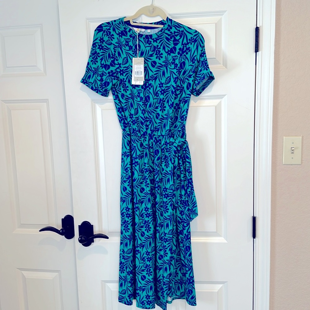 NWT Boden cotton jersey wrap dress